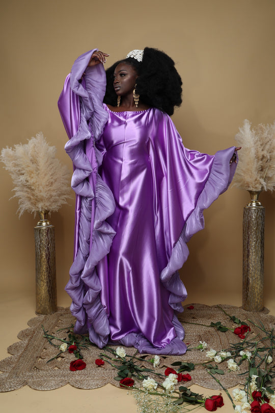 Luxe rich auntie Bubu/kaftan gown.