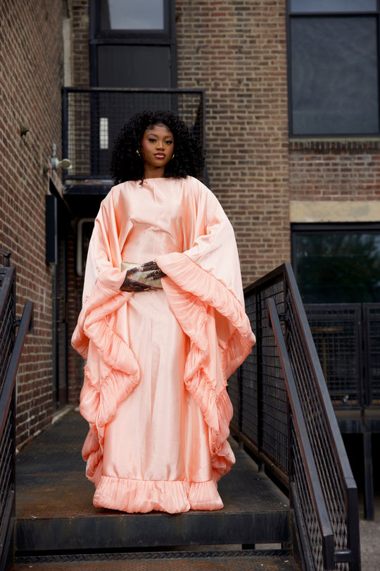 Luxe rich auntie bubu/kaftan gown