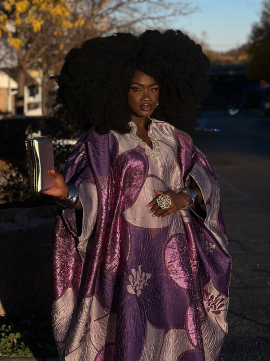 Luxe Premium Brocade Rich Auntie Bubu Gown✨💜