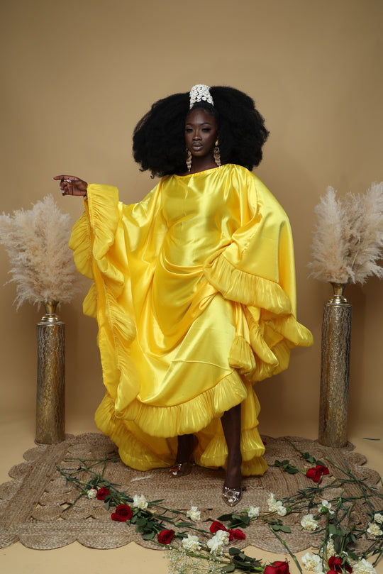 Luxe rich auntie Bubu/kaftan gown