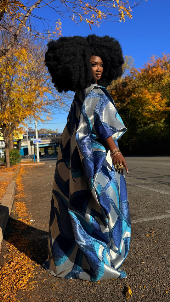 Luxe Premium Brocade Rich Aunty Bubu Gown.