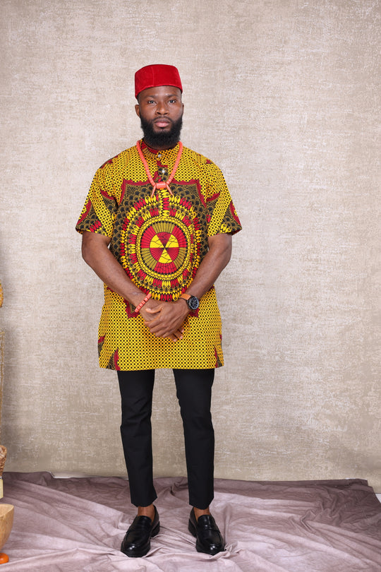 African print men shirt.