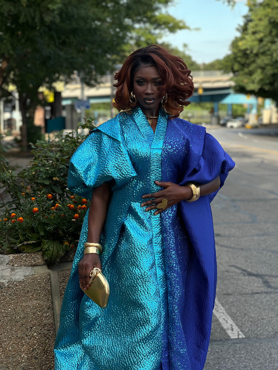 Luxury African rich auntie bubu gown