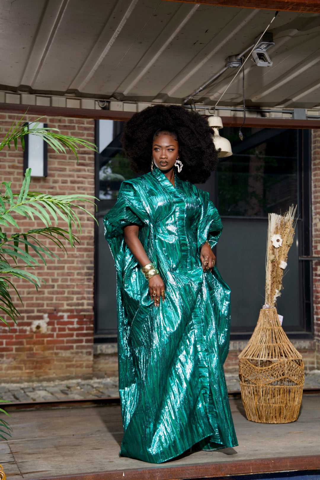 Luxe rich auntie bubu/kaftan gown