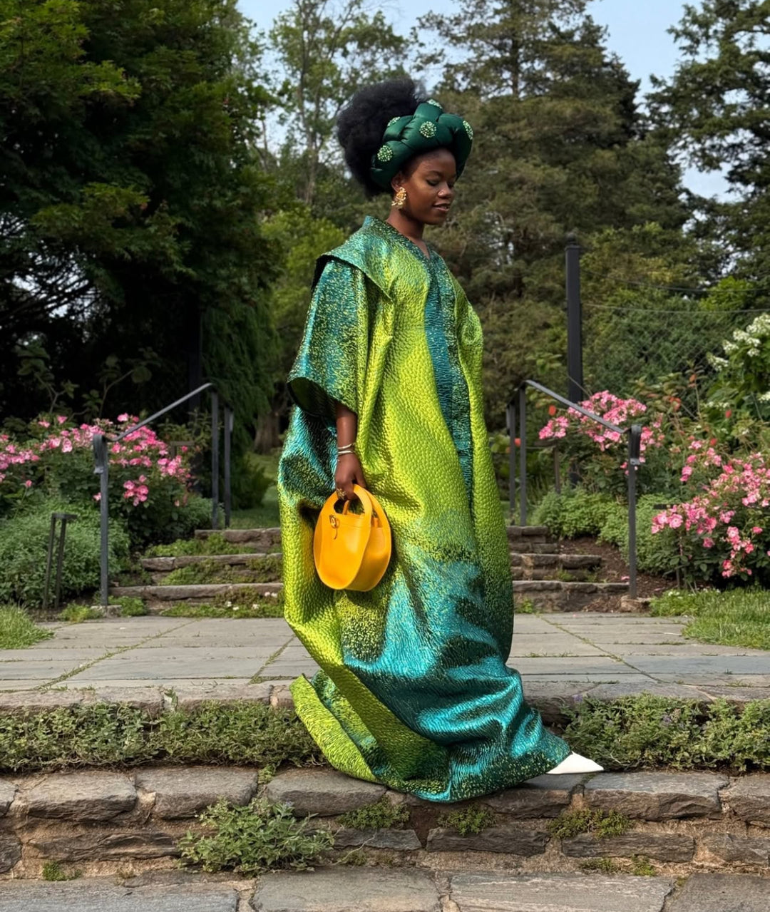 Luxe rich auntie bubu/kaftan gown