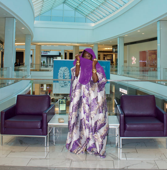 Luxe African rich auntie bubu gown💜