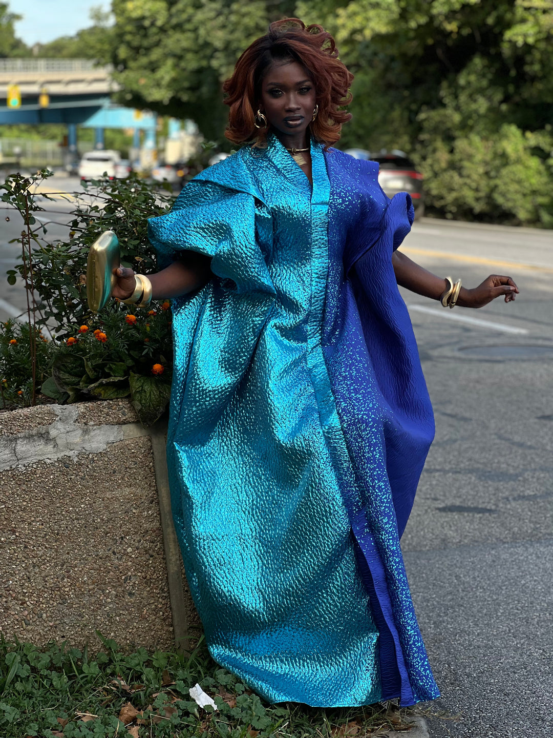 Luxury African rich auntie bubu gown