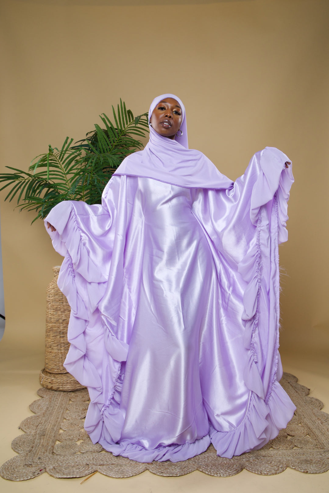 Luxe rich auntie bubu/kaftan gown.