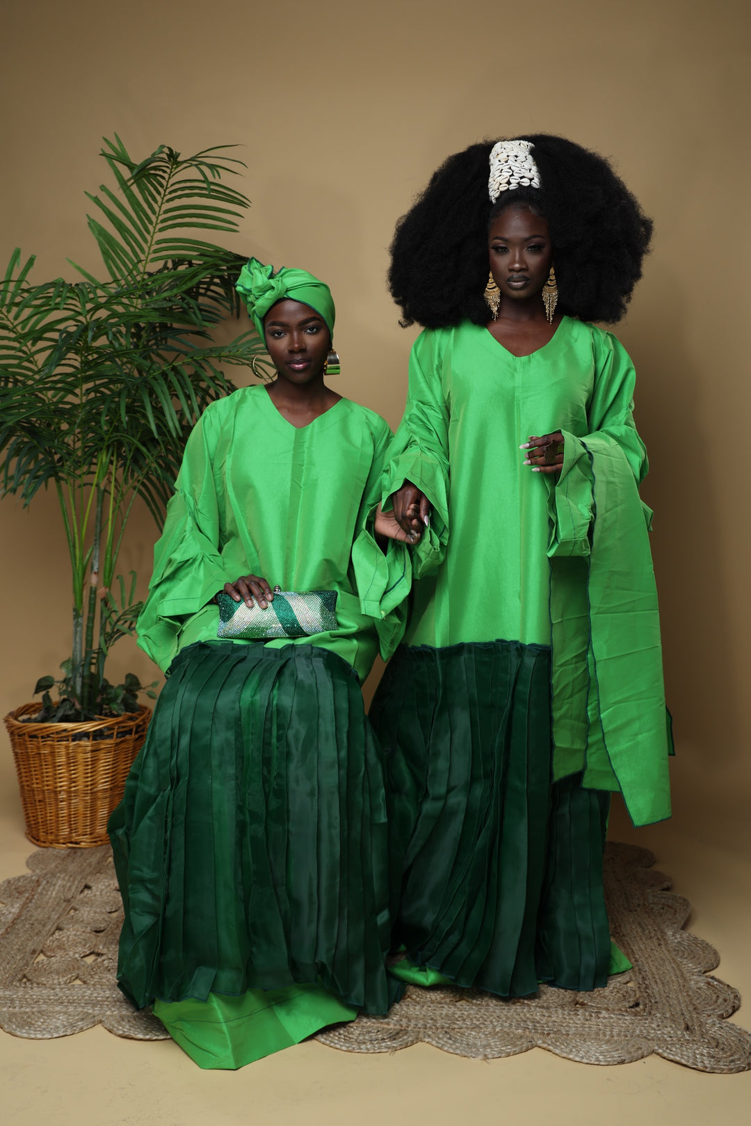 Luxury handmade rich auntie Bubu gowns.