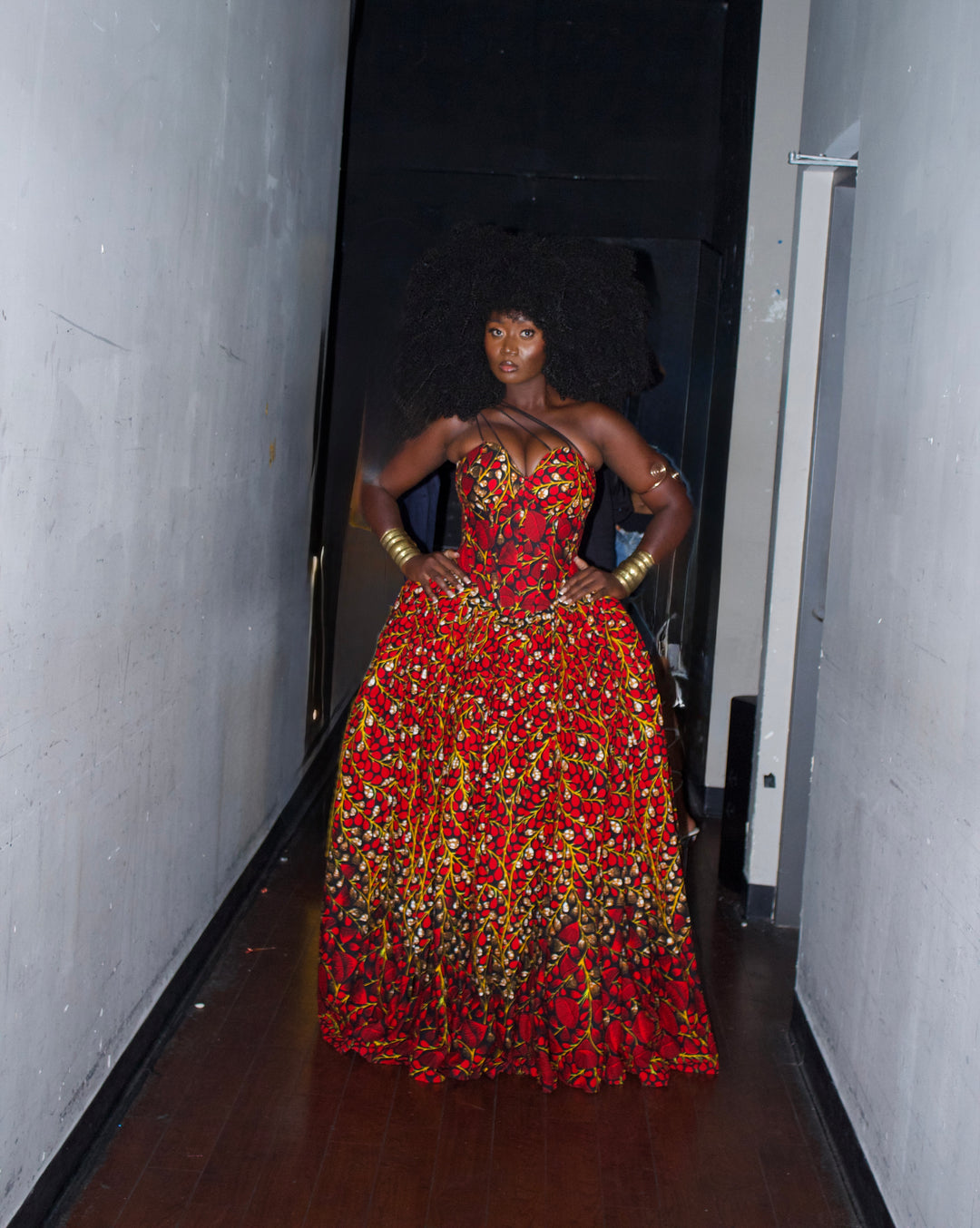 African Print Corset Ball Gown✨