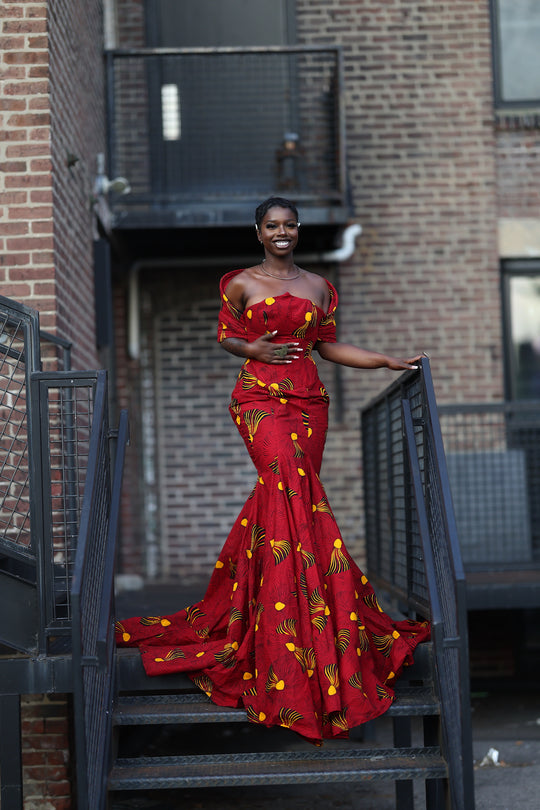 African Prom/Wedding Dress.