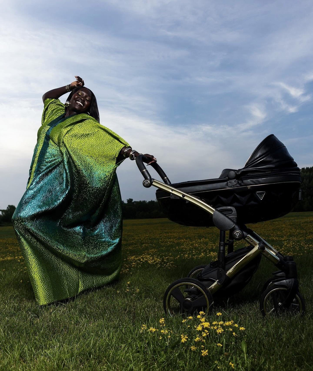 Luxe rich auntie bubu/kaftan gown