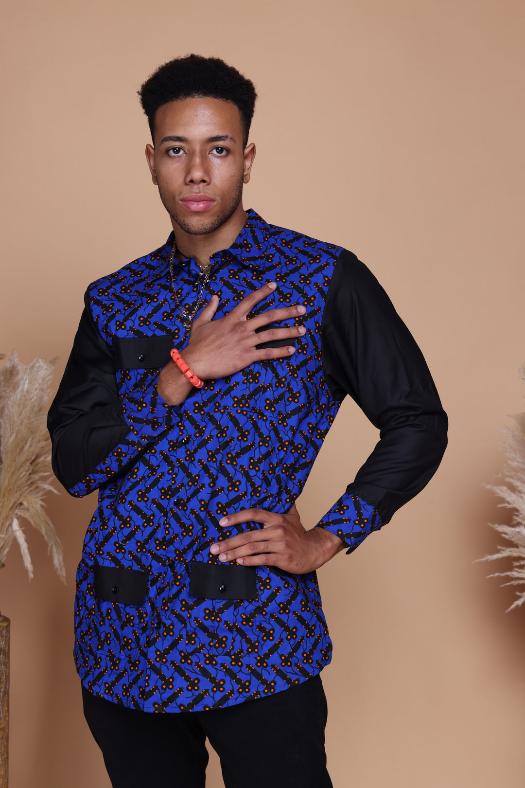 African print men shirt.