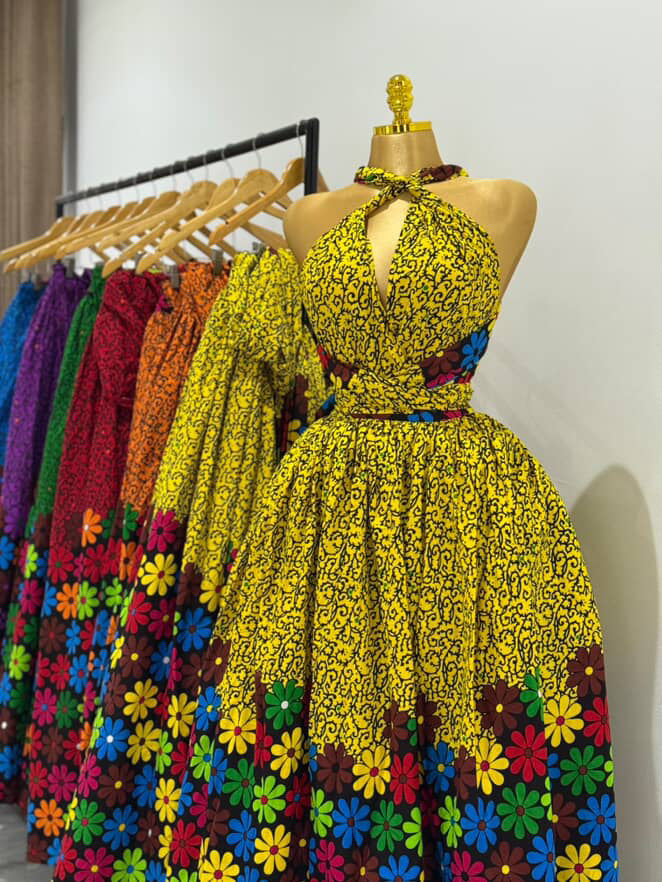 African print long infinity ♾️ maxi dress.