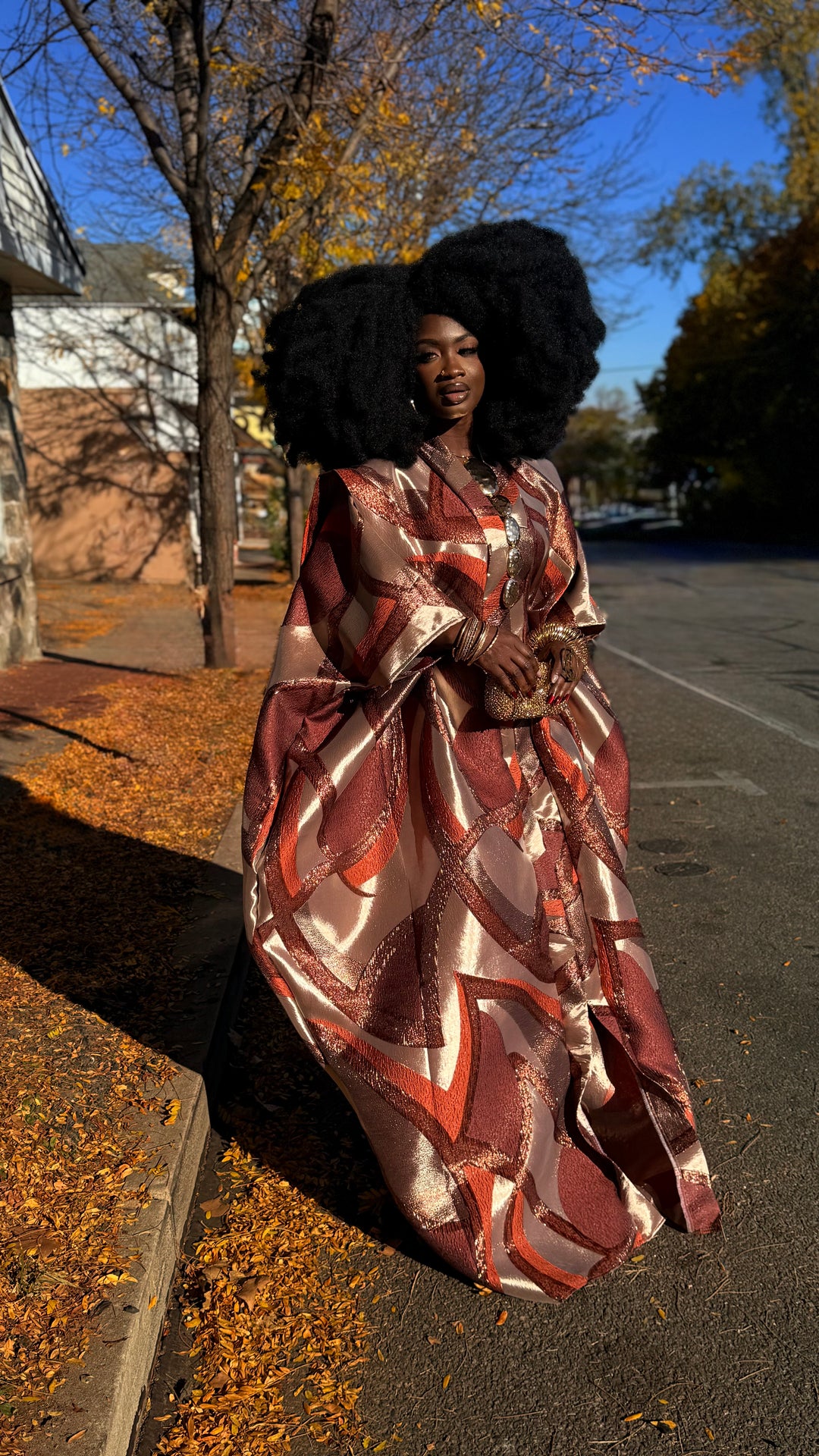 Luxe Premium Brocade Rich Auntie Bubu Gown.