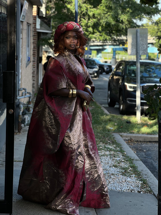 Luxury rich aunty bubu/kaftan gown.