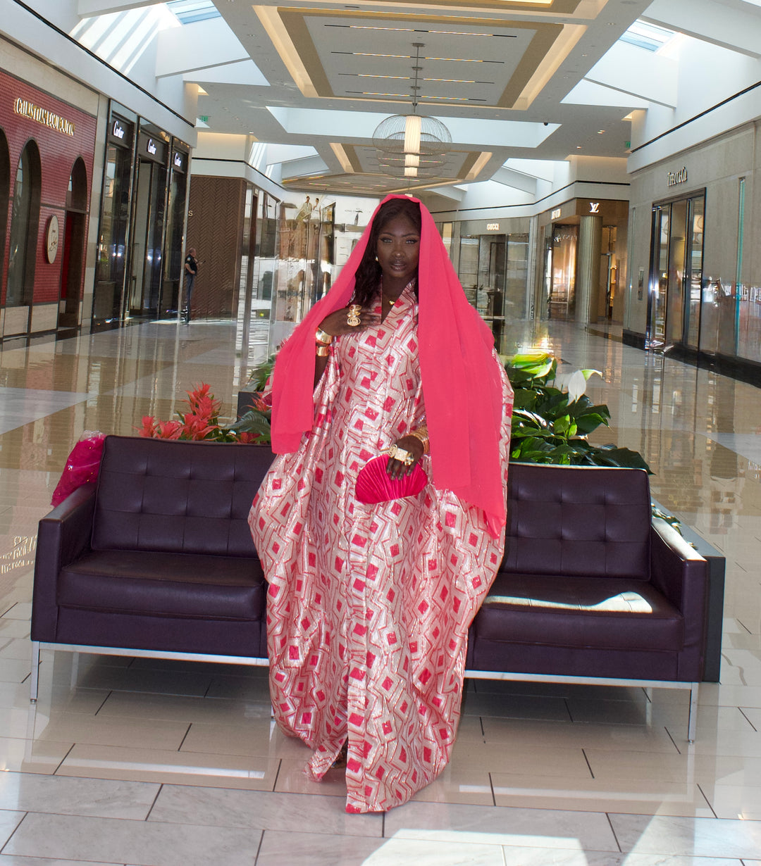 Luxe rich auntie bubu gown.