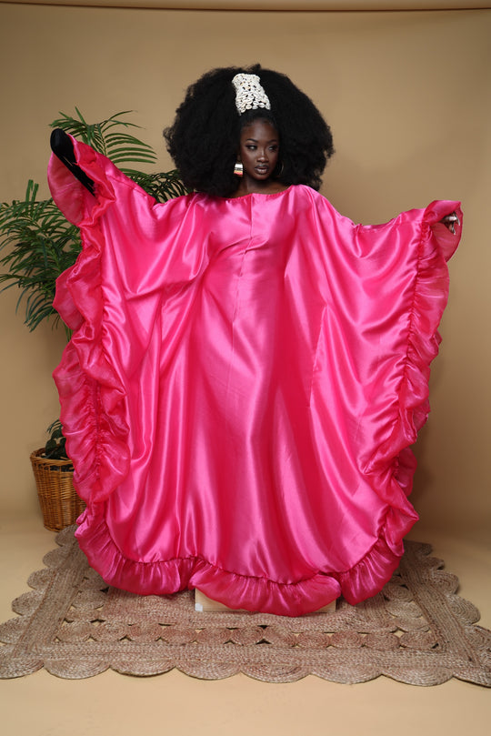 Luxe rich auntie Bubu/kaftan gown.