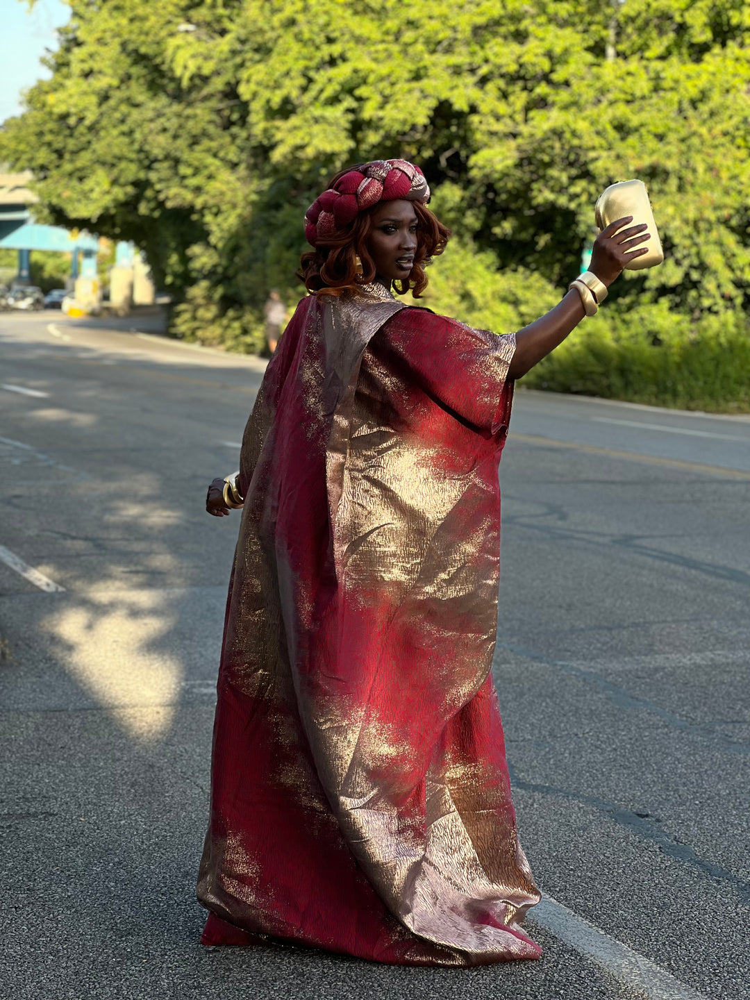 Luxury rich aunty bubu/kaftan gown.