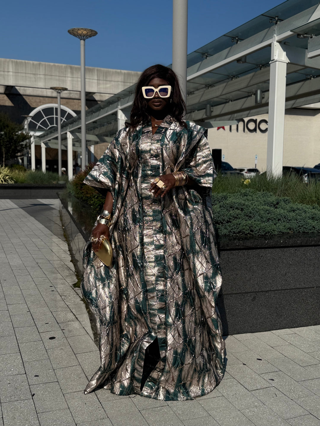 Luxe rich auntie bubu/kaftan gown