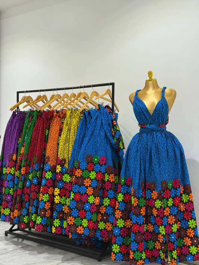 African print long infinity ♾️ maxi dress.