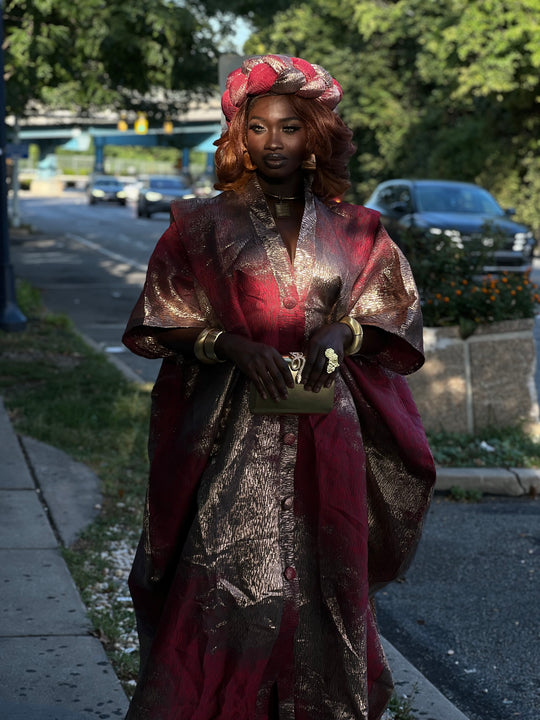 Luxury rich aunty bubu/kaftan gown.