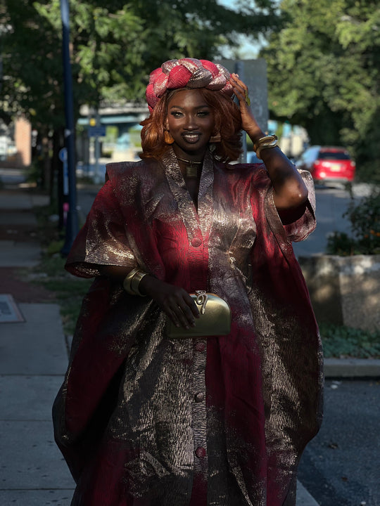 Luxury rich aunty bubu/kaftan gown.