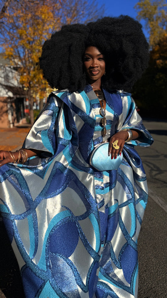 Luxe Premium Brocade Rich Aunty Bubu Gown.