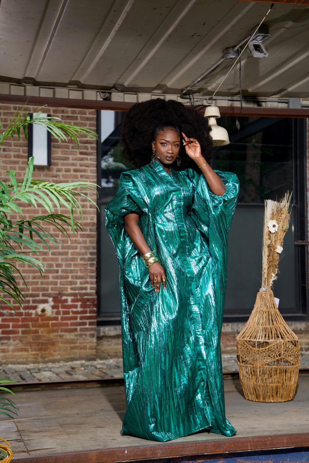 Luxe rich auntie bubu/kaftan gown