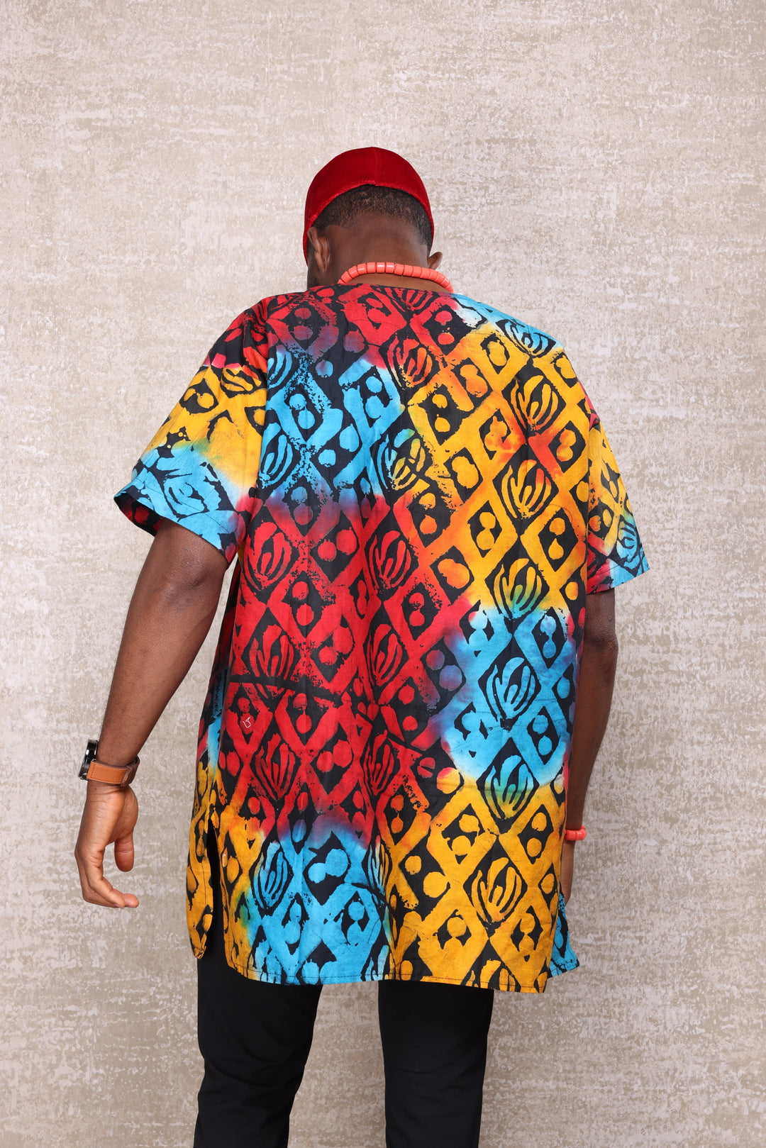 Tribal batik men shirt