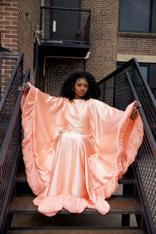 Luxe rich auntie bubu/kaftan gown