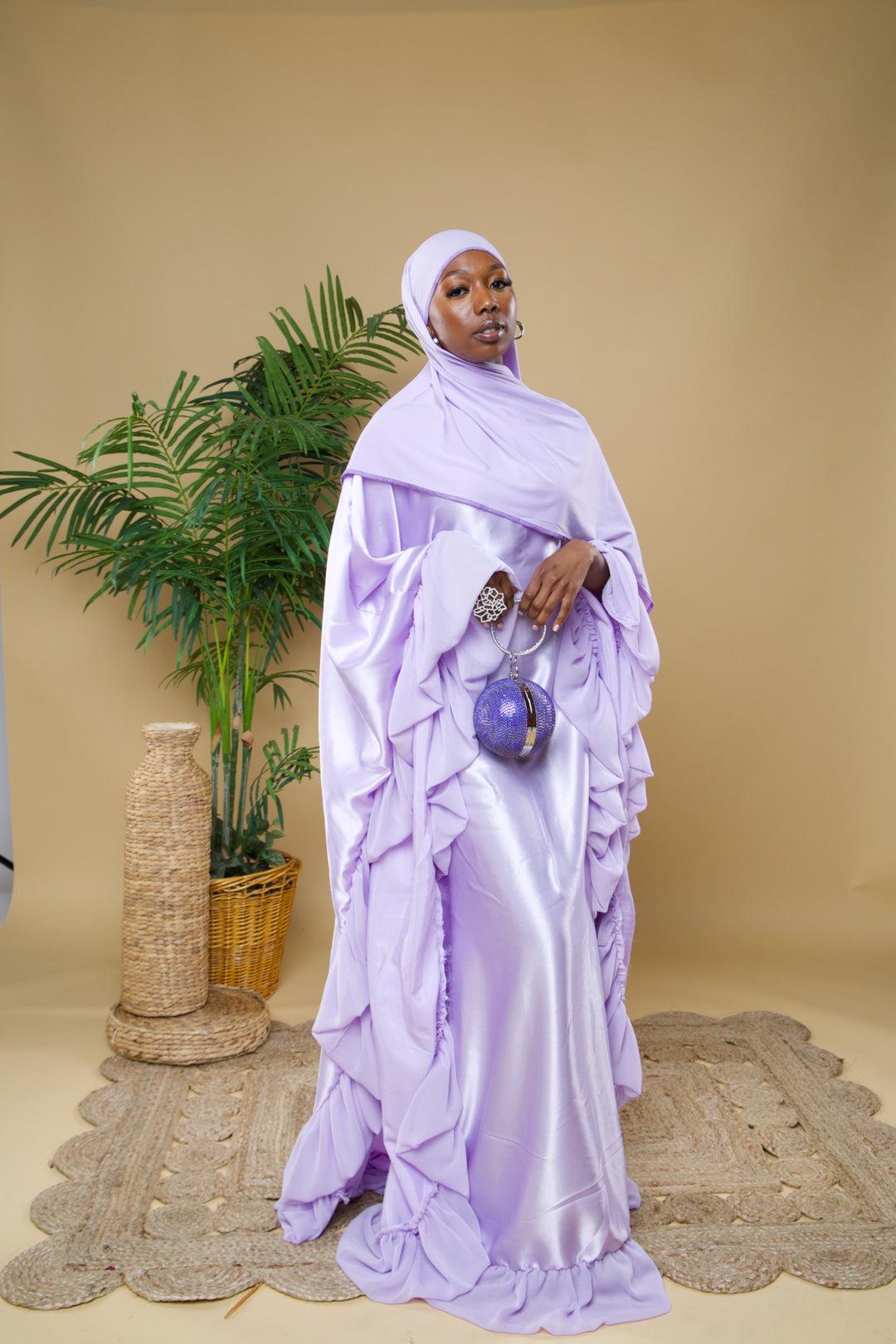 Luxe rich auntie bubu/kaftan gown.