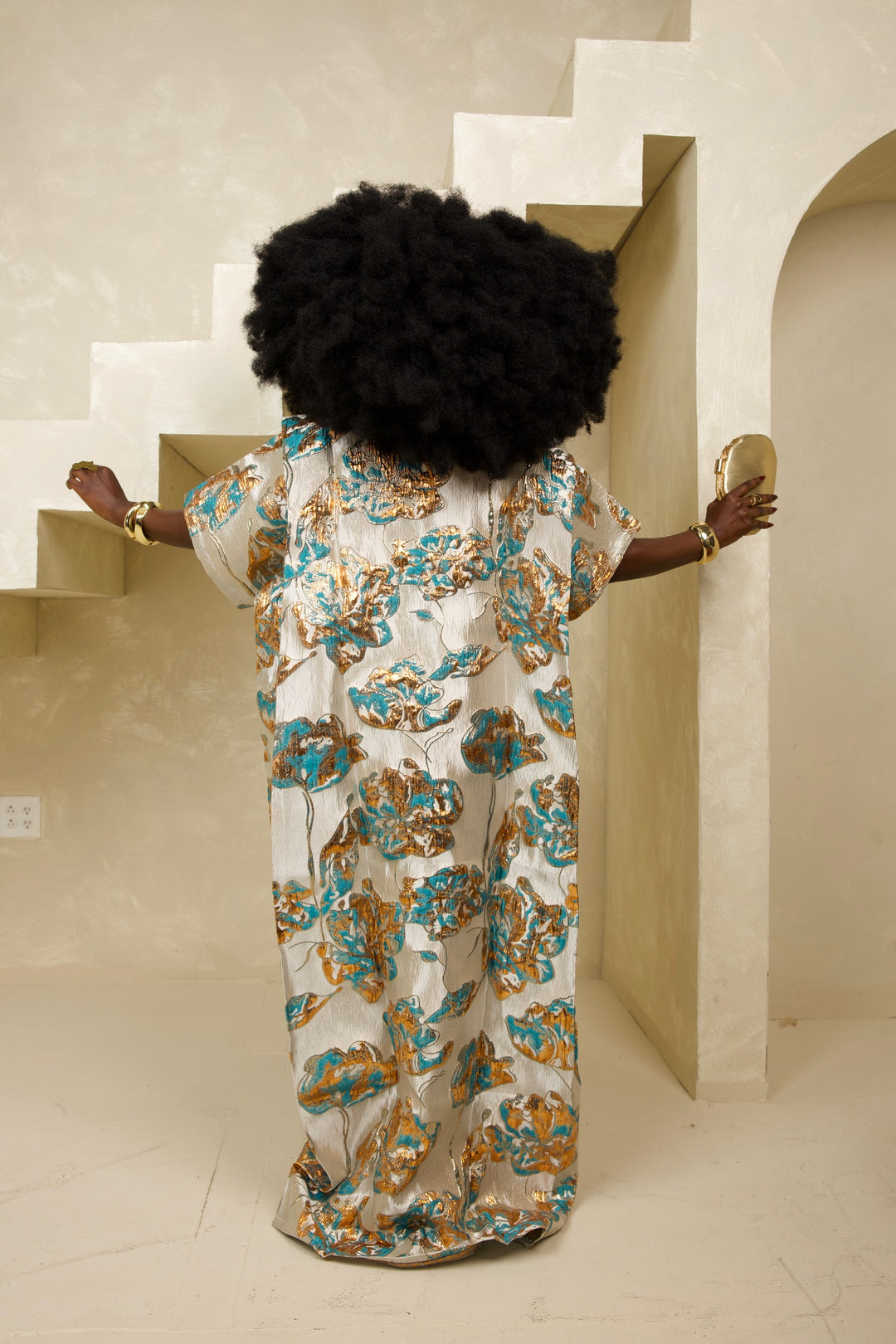 Luxury Premium Brocade Rich Auntie Bubu Gown