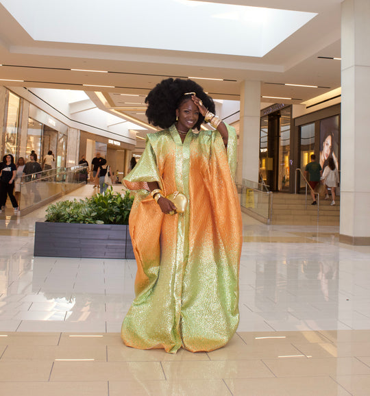 Luxe rich auntie bubu/kaftan gown