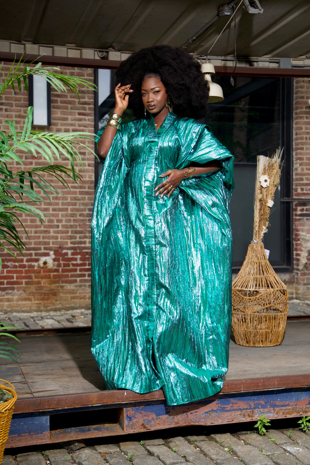 Luxe rich auntie bubu/kaftan gown