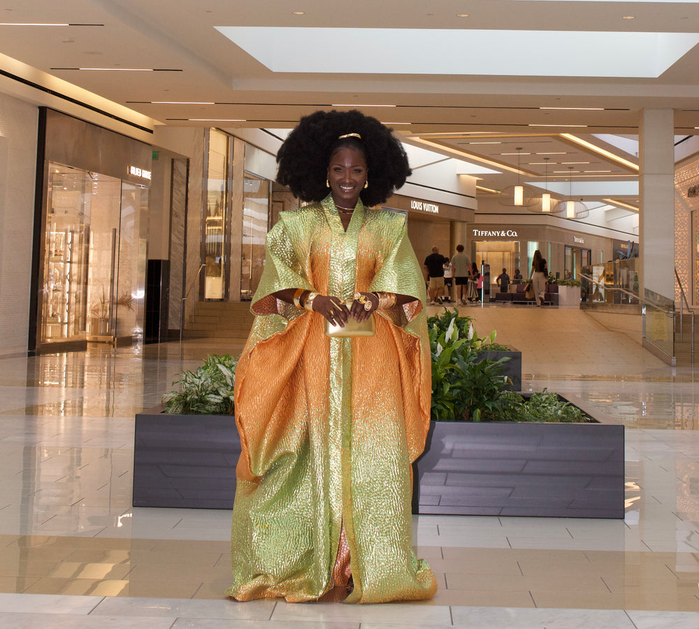 Luxe rich auntie bubu/kaftan gown