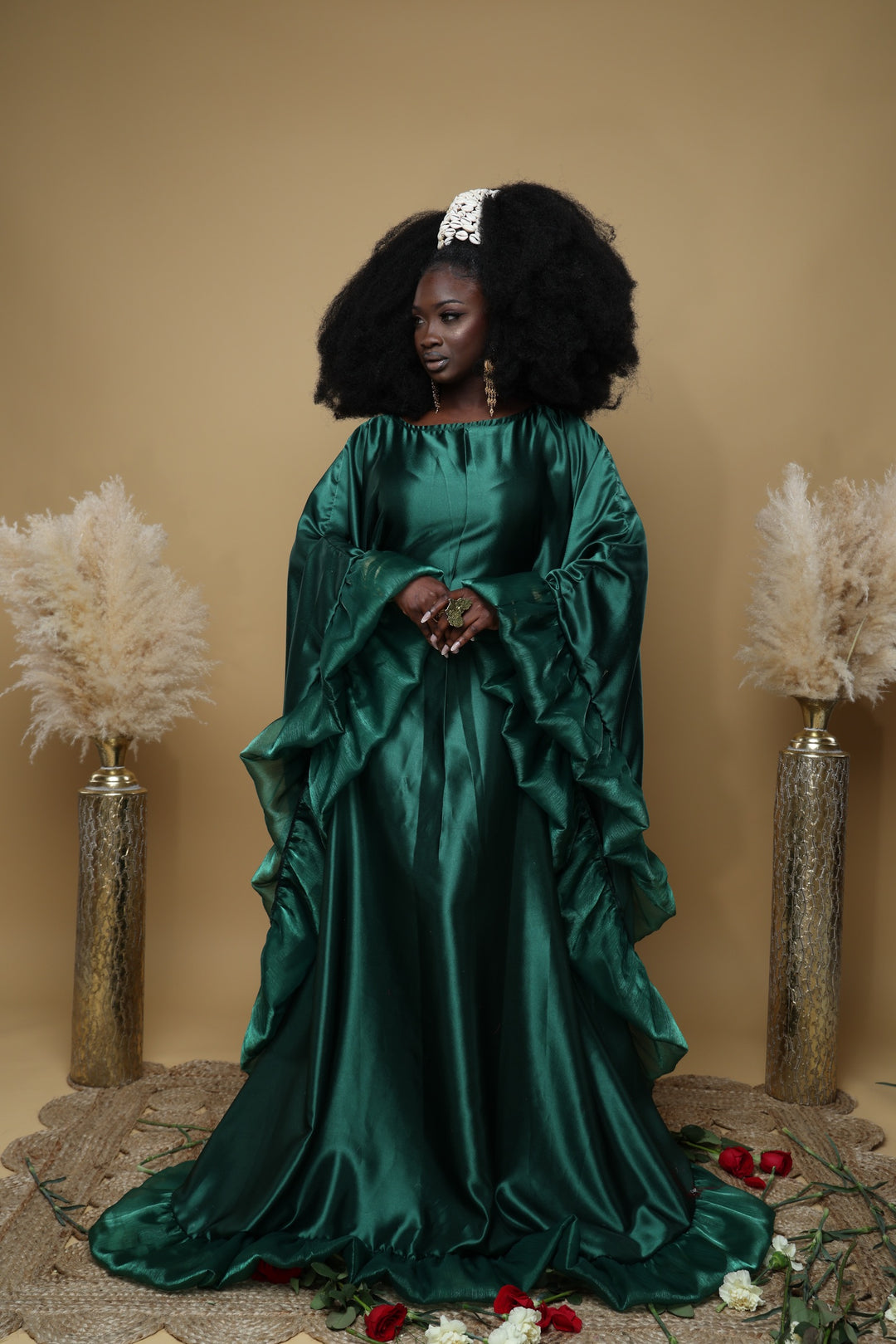 Luxe rich auntie Bubu/kaftan gown