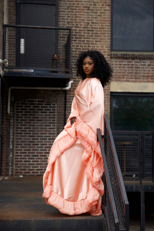 Luxe rich auntie bubu/kaftan gown