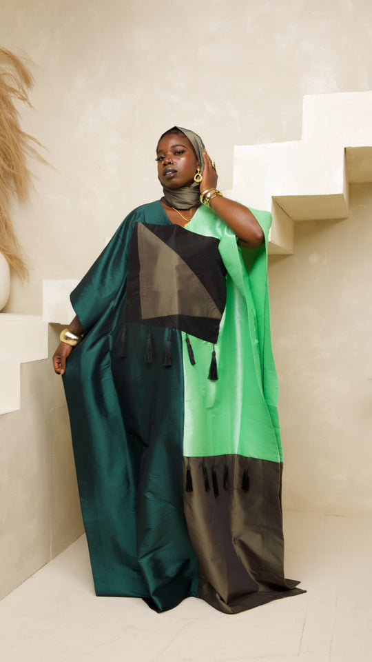 Luxe Premium Rice Auntie Brocade Bubu Gown✨