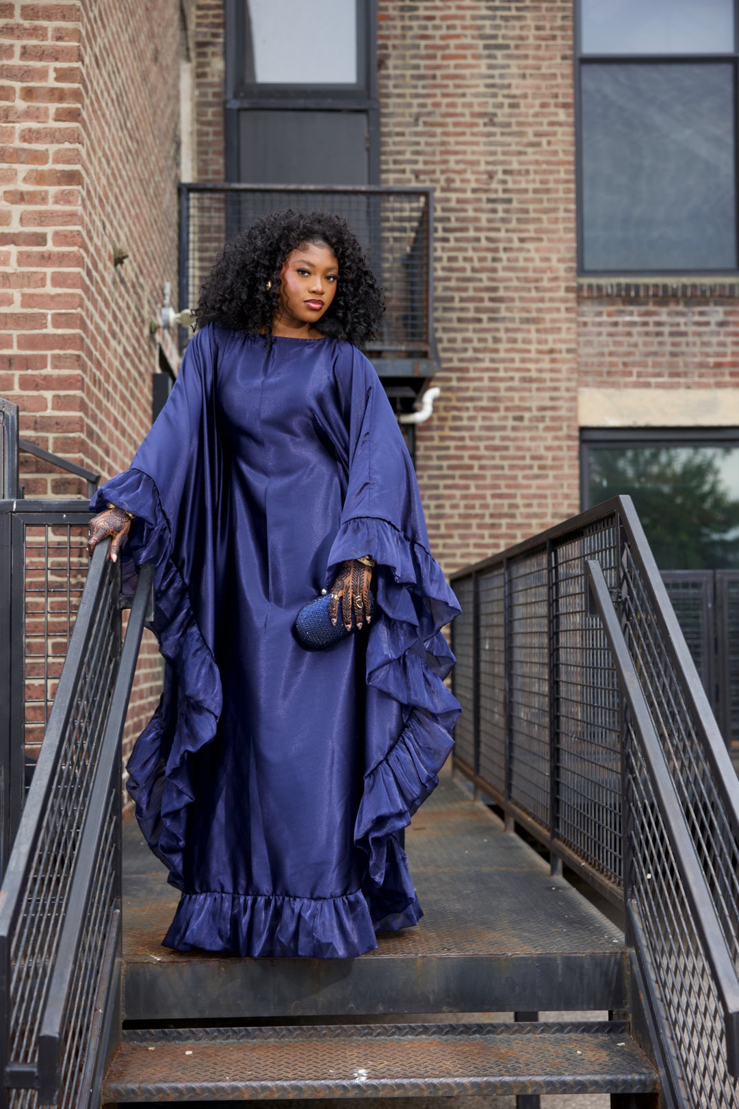 Luxe rich auntie bubu/kaftan gown