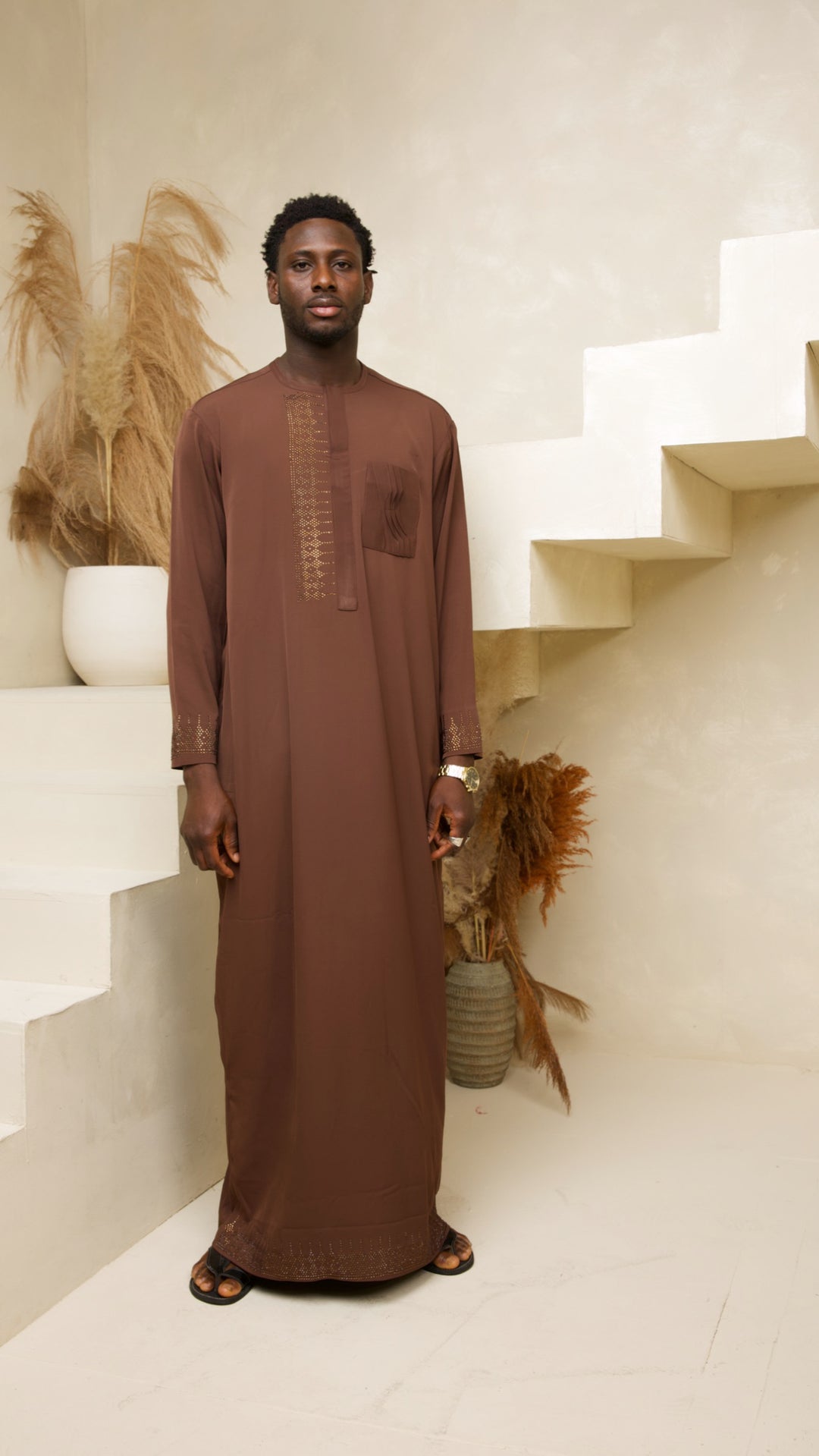 Brown Men Thobe🤎