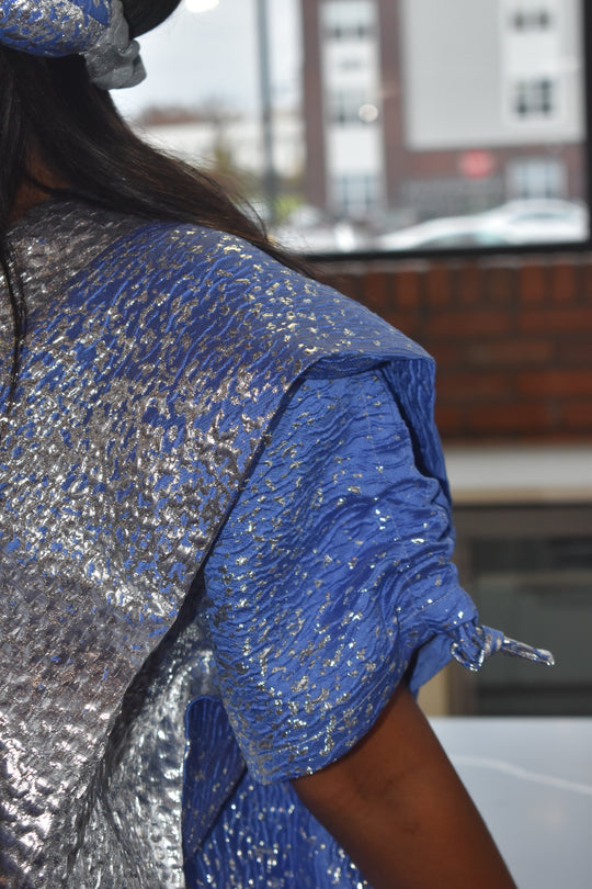 Luxe Brocade Bubu Gown✨🩵