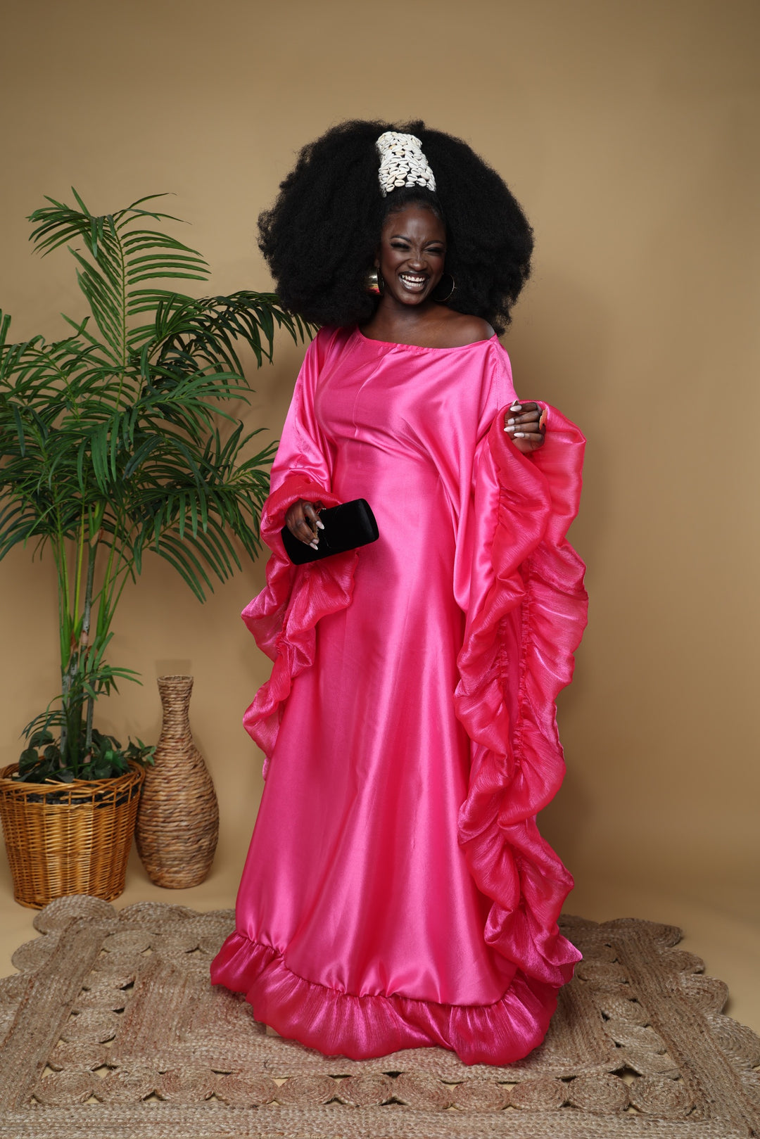 Luxe rich auntie Bubu/kaftan gown.