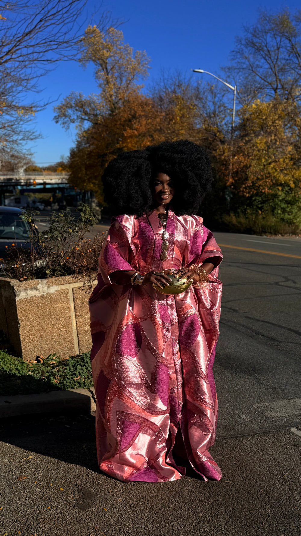 Luxe Premium Brocade Rich Auntie Bubu Gown