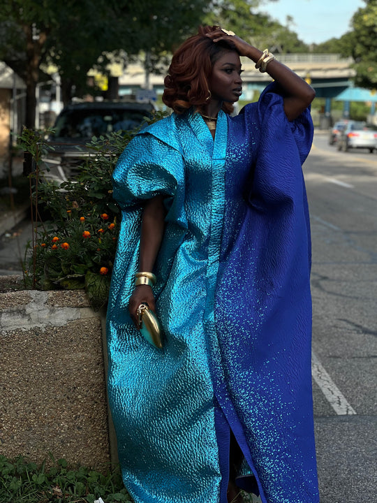 Luxury African rich auntie bubu gown