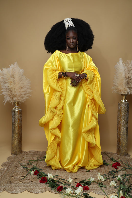 Luxe rich auntie Bubu/kaftan gown