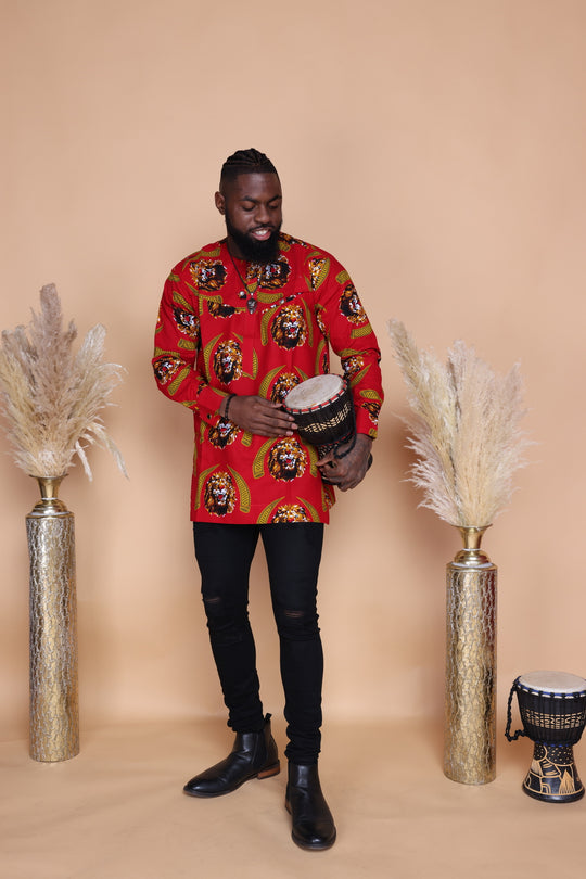 Nigeria 🇳🇬 Isi Agu Long Sleeves Men Shirt.