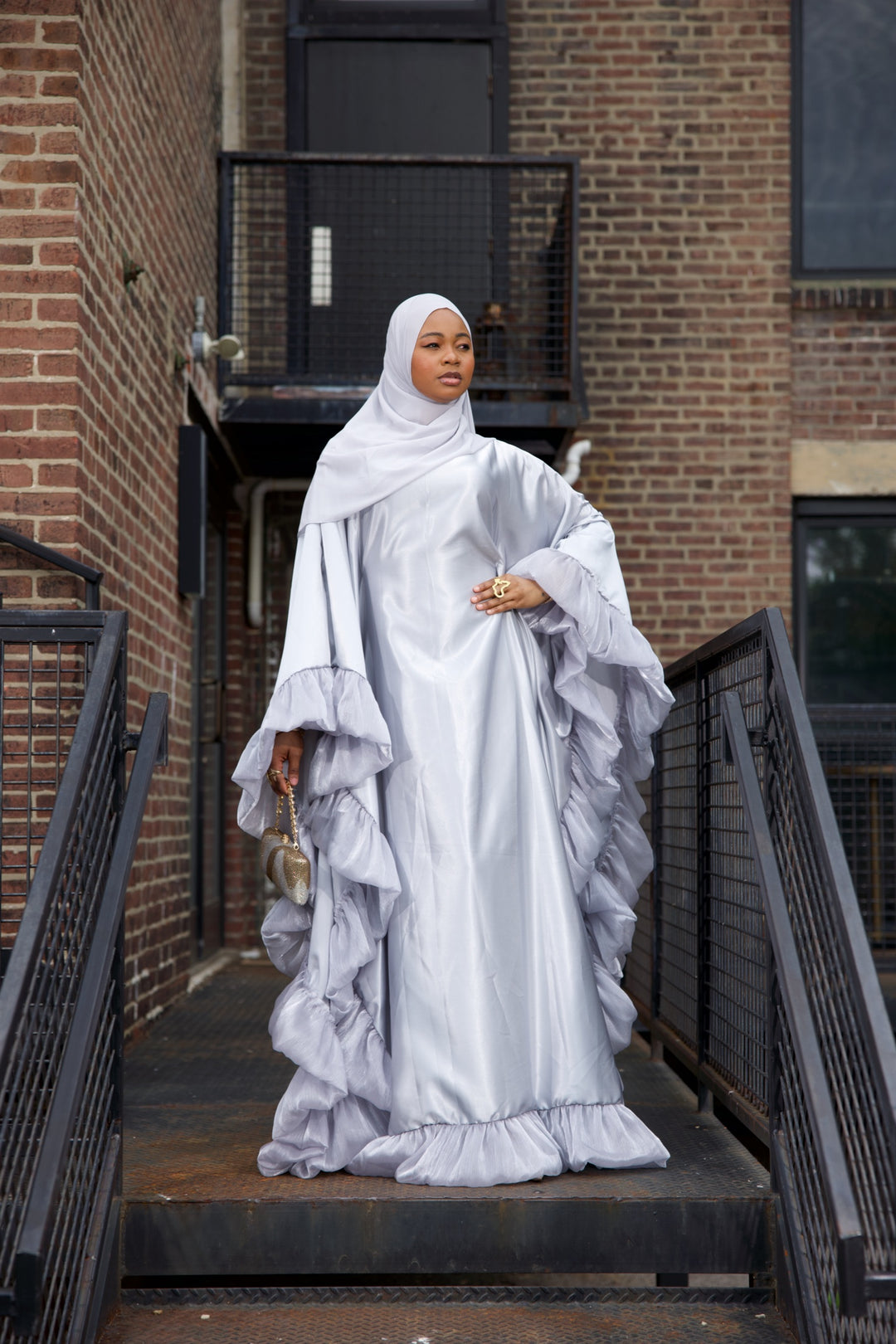 Luxe rich auntie bubu/kaftan gown