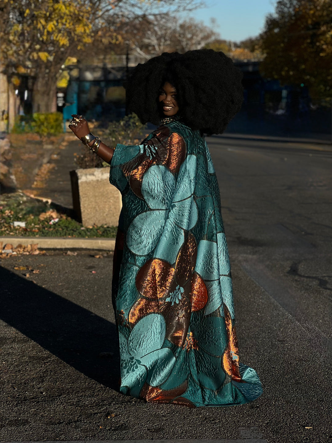 Luxe Premium Brocade Rich Auntie Bubu Gown