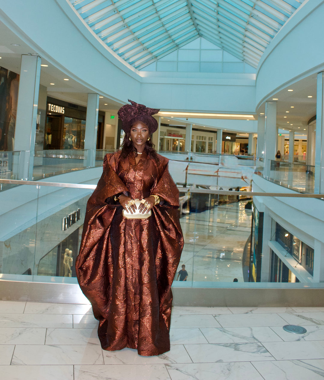 Luxe African rich auntie bubu gown🤎